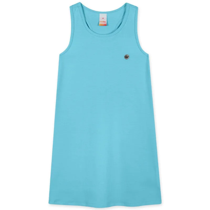 Vestido Regata Com Aroma Infantil Feminino Marisol Azul 14
