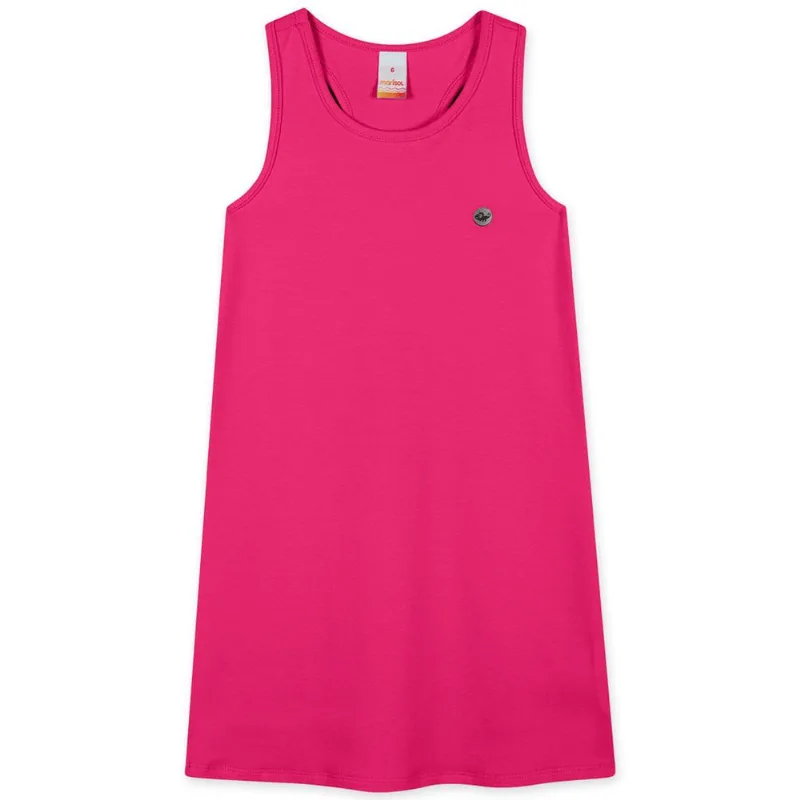 Vestido Regata Com Aroma Infantil Feminino Marisol Rosa 4