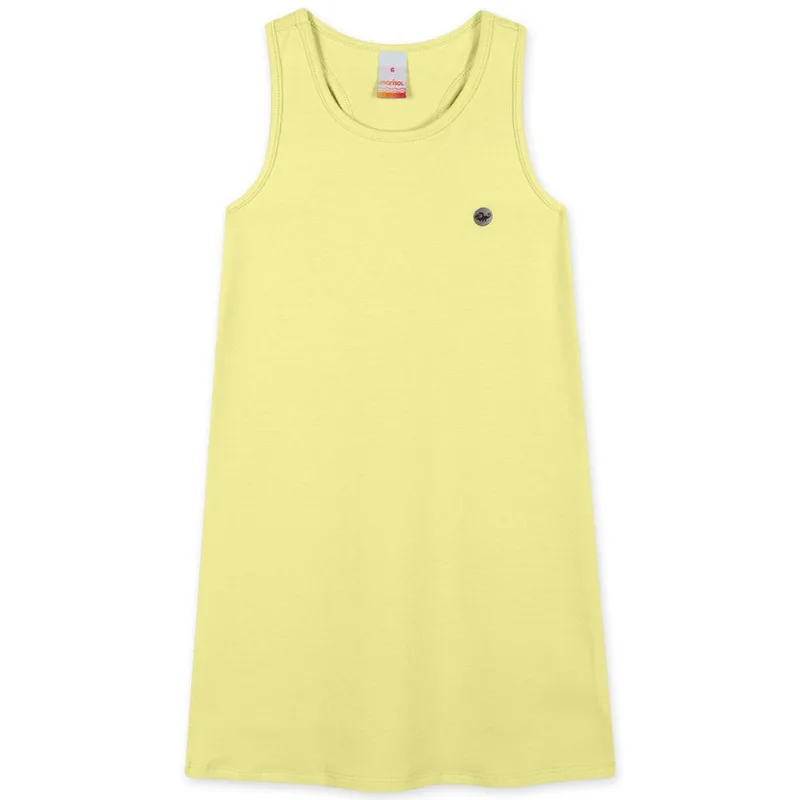 Vestido Regata Com Aroma Infantil Feminino Marisol Amarelo 12