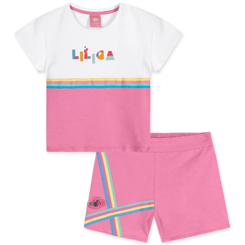 Conjunto Curto Infantil Feminino Lilica Rosa 1