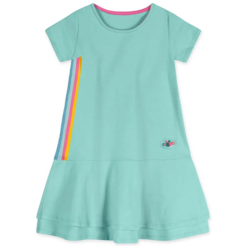 Vestido Manga Curta Bebê Feminino Lilica Azul 1