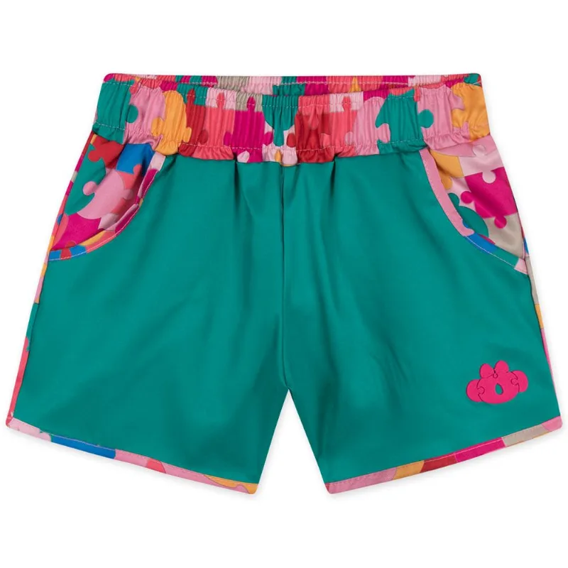Short Infantil Feminino Lilica Verde 2
