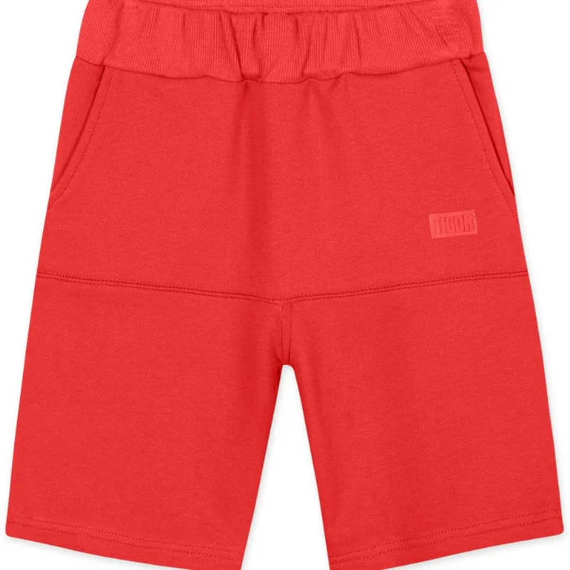 Bermuda Moletom Infantil Masculina Tigor Vermelho 8