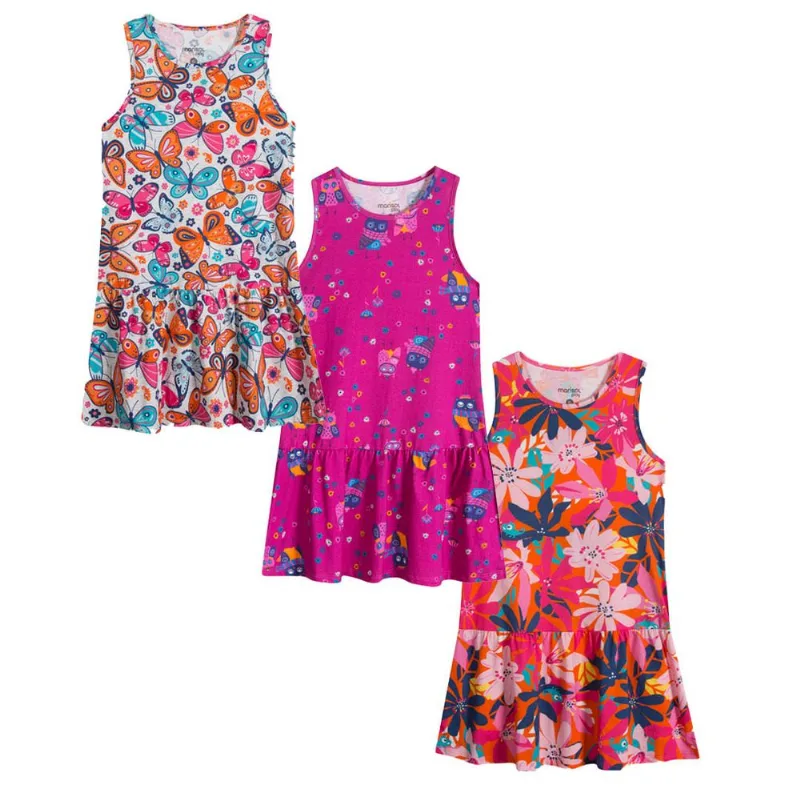 Kit Vestido Curto Infantil Marisol Play Rosa 8