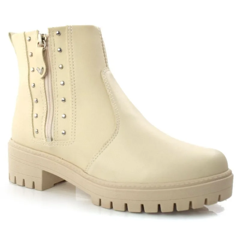 Coturno Feminino Mississipi Creme Q6604 37