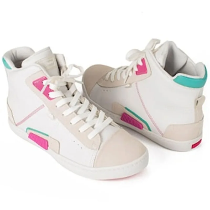 Tênis Feminino Botinha Coniglio G4761-0001 Dakota - Branco/Multicolorido - Tamanho 38 Branco 24