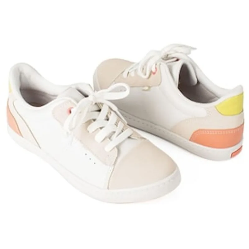 Tênis Feminino Coniglio G4762-0006 Dakota - Branco/Rosa - Tamanho 39 Branco