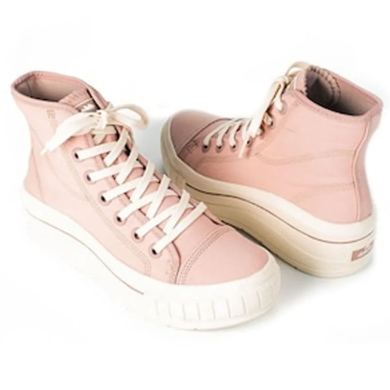 Tênis Feminino Botinha Lona Mov Quart G4341-0003 Dakota - Branco/Rosa Branco 24