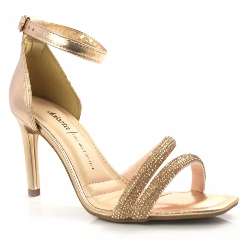 Sandália de Salto Fino Dakota Rosa Z9392 35