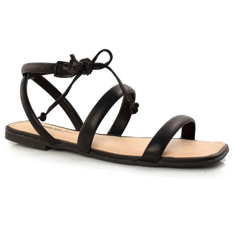 Sandália Rasteira Feminina Dakota Preto Z9441I 37