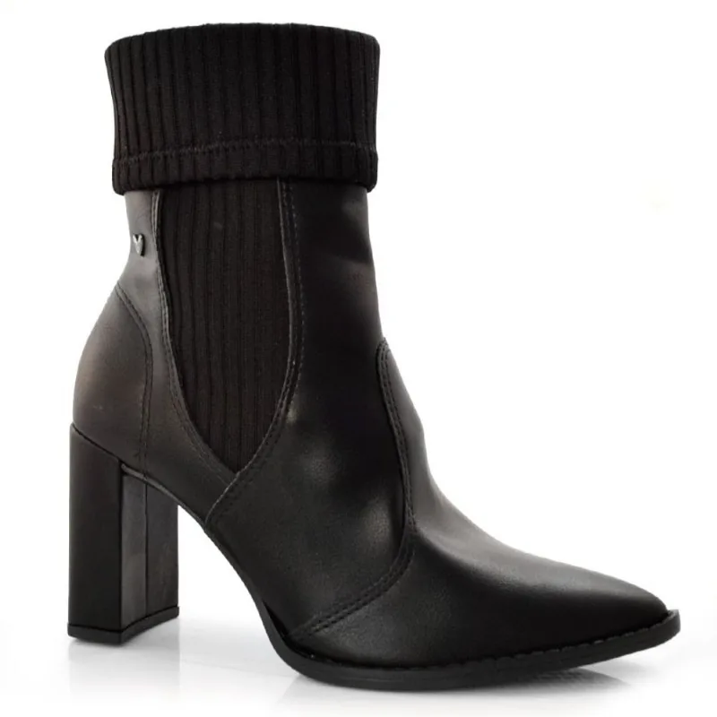 Bota Ankle Boots Feminina Mississipi Preto Q6573 35