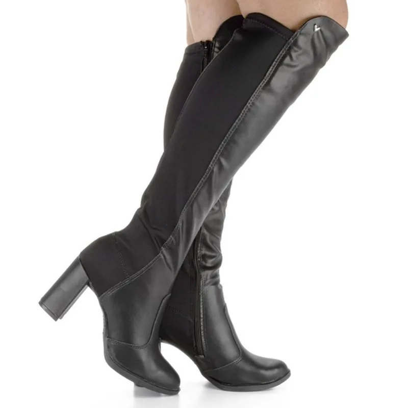Bota Over Knee Feminina Mississipi Preto Q6761 34