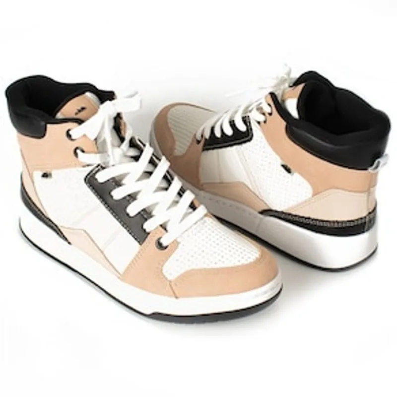 Tênis Feminino Botinha Coniglio G4691-0006 Dakota - Granola/Branco Branco Tênis Feminino Botinha Coniglio G4691-0006 Dakota - Granola/Branco Granola 24