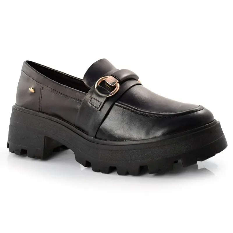 Mocassim em Salto Baixo Feminino Dakota Preto G4881 37