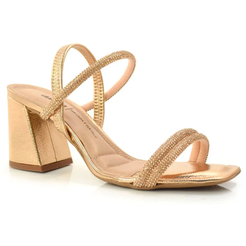Sandália de Salto Bloco Dakota Rosa Z9571 34