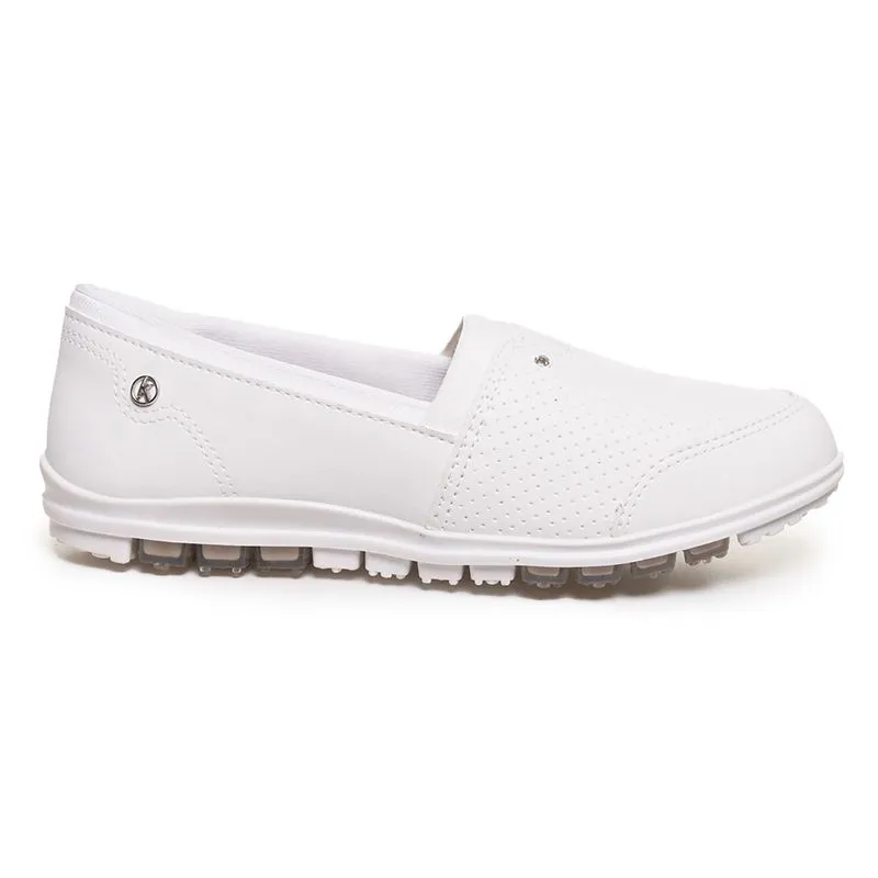 Tênis Slip On Kolosh Strass Feminino Branco Branco Off - 37