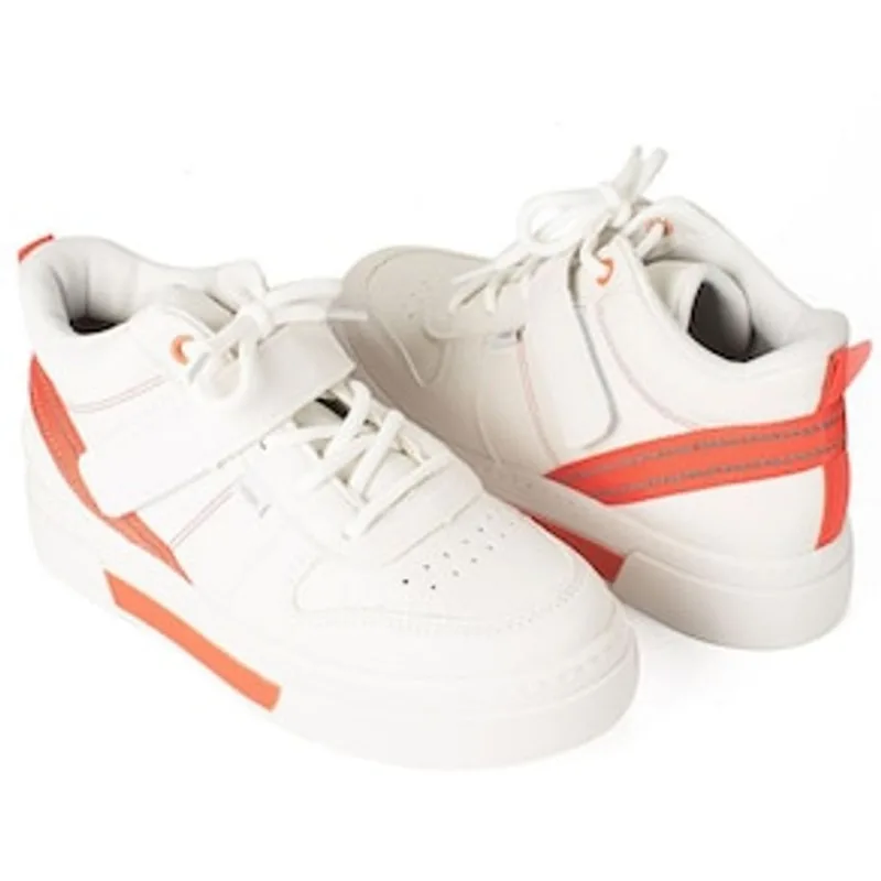 Tênis Feminino Botinha Almeria G4681-0008 Dakota - Branco/Laranja Laranja 35