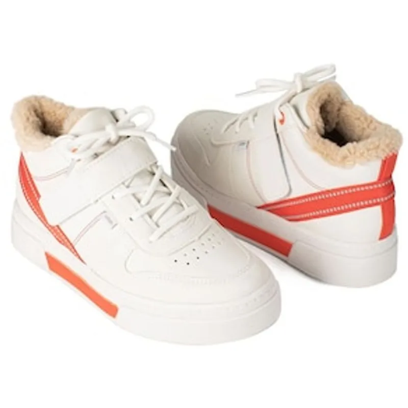 Tênis Feminino Botinha Almeria G4681-0001 Dakota - White/Laranja