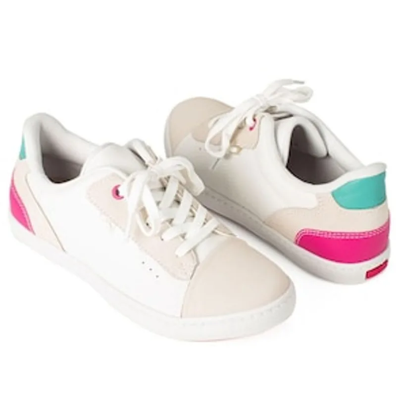 Tênis Feminino Coniglio G4762-0001 Dakota - Branco/Multicolorido - Tamanho 37 Branco