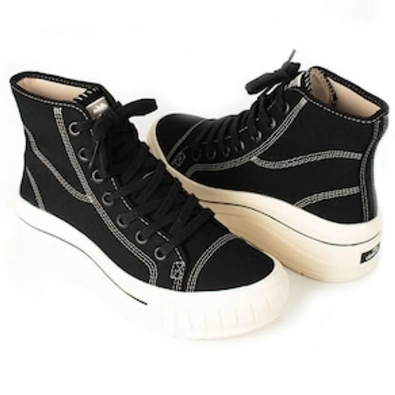 Tênis Feminino Botinha Lona Mov G4341-0004 Dakota - Preto/Baunilha Preto 24