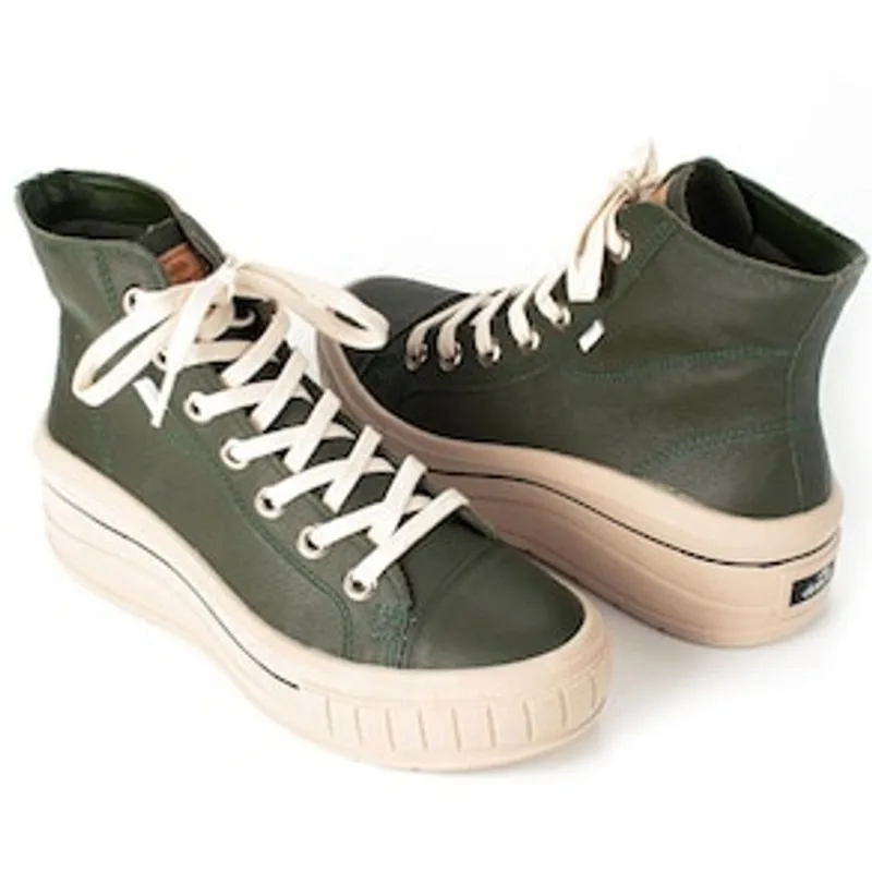 Tênis Feminino Botinha Flatform Vincent G4351-0013 Dakota - Verde Escuro 24