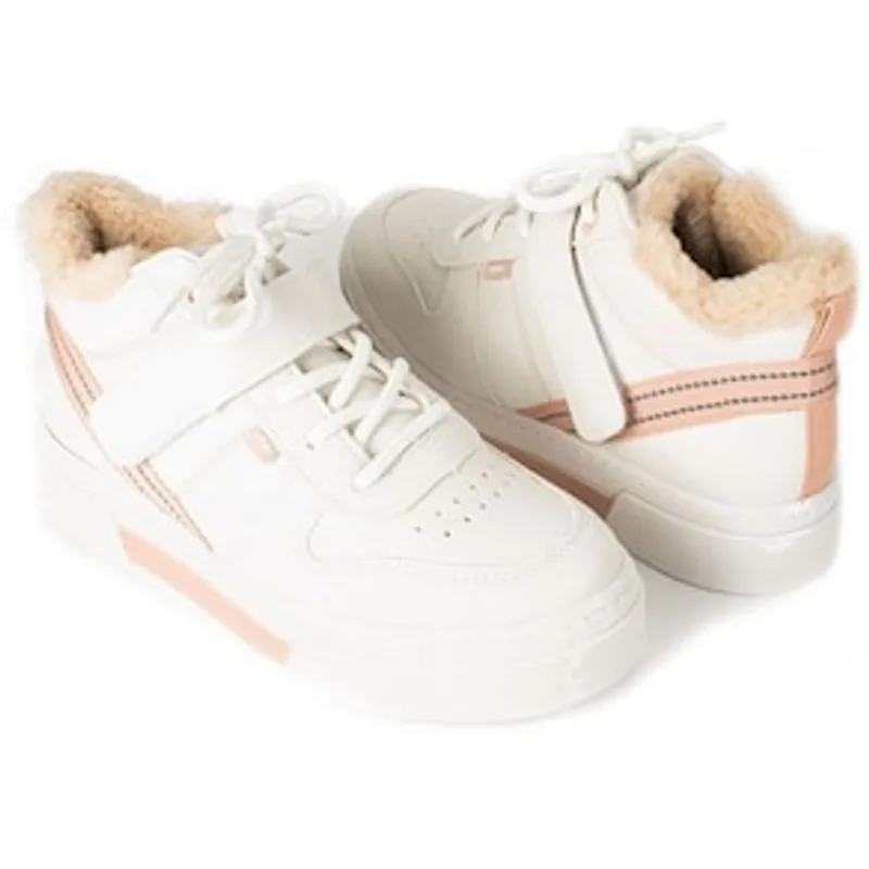Tênis Feminino Botinha Almeria G4681-0003 Dakota - White/Natural Branco 24