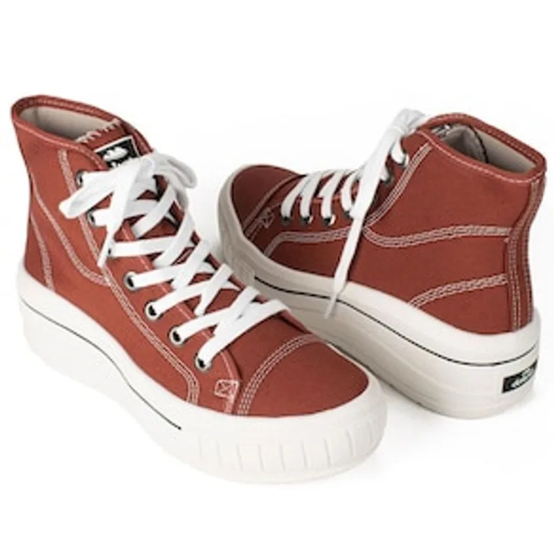 Tênis Feminino Botinha Lona Mov Telha G4341-0009 Dakota - Vermelho 24