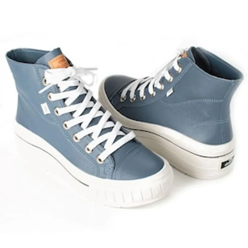 Tênis Feminino Botinha Flatform Vincent G4351-0012 Dakota - Azul 24