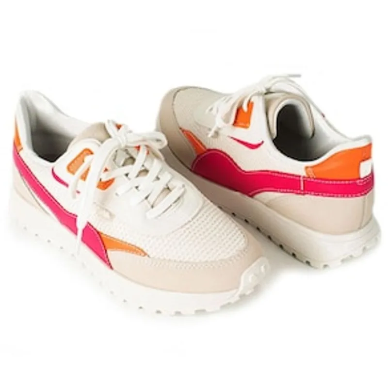 Tênis Feminino Coniglio G4712-0005 Dakota - Branco/Multicolorido - Tamanho 34 Branco 24