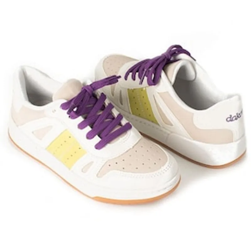 Tênis Feminino Almeria G4693-0005 Dakota - Branco/Colorido