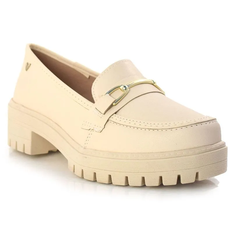 Mocassim de Salto Baixo Feminino Mississipi Creme Q6607 35