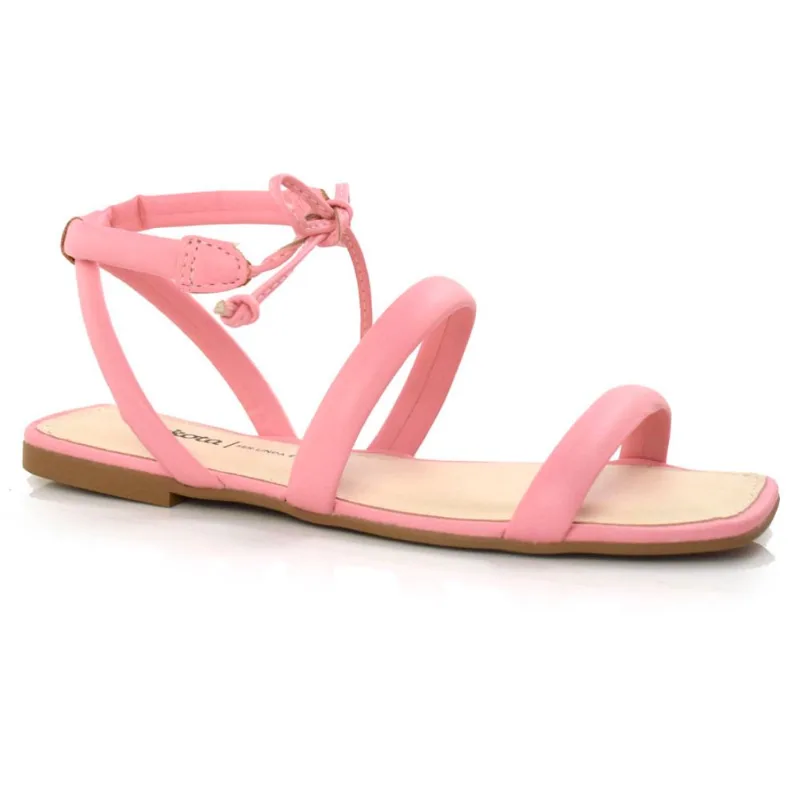 Sandália Rasteira Feminina Dakota Rosa Z9441I 37