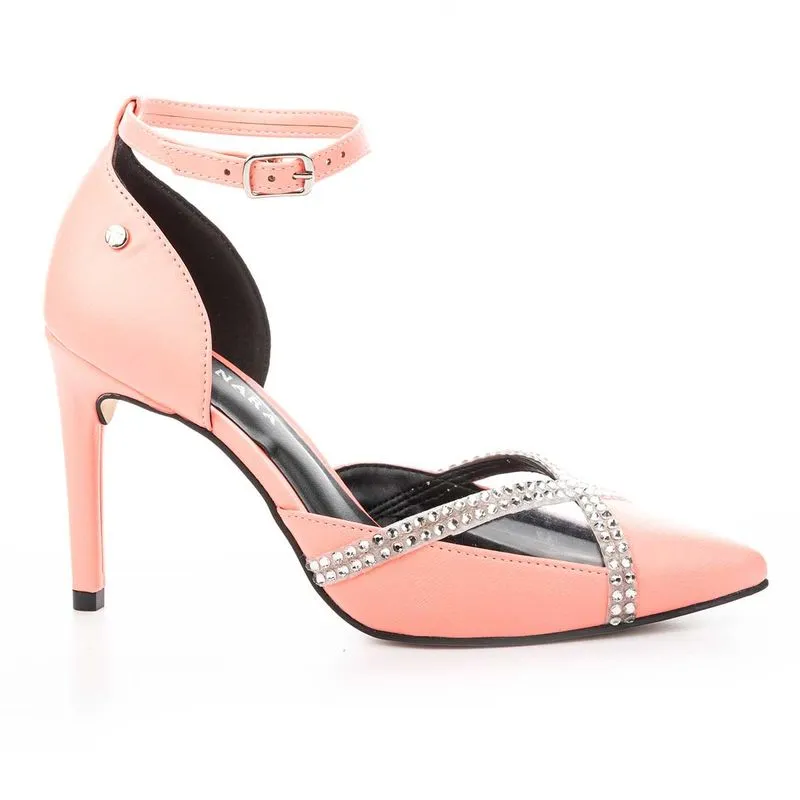 Scarpin Tanara Rosa Com Brilhos 38