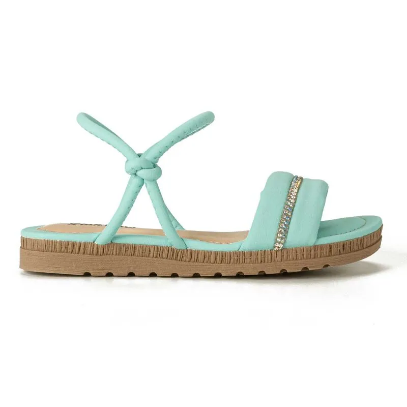 Sandália Pink Cats Infantil Flatform Azul 36