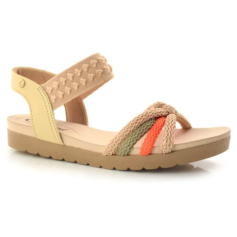Sandália Flat Feminina Campesí Creme L8852 38