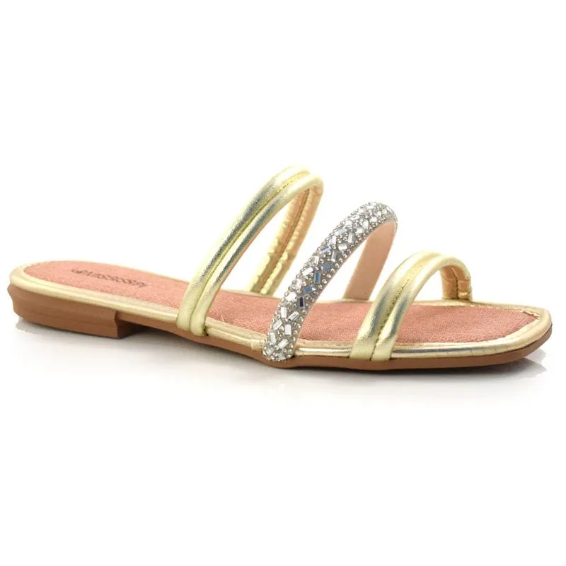 Tamanco Rasteira Feminino Mississipi Amarelo Q7271 40