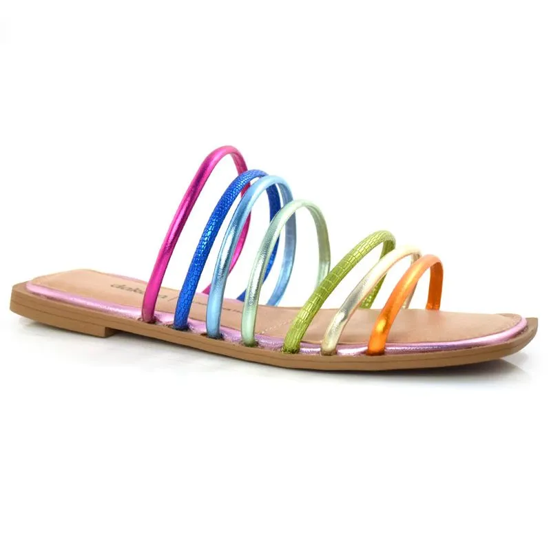 Tamanco Rasteira Feminino Dakota Rosa Y0522 39