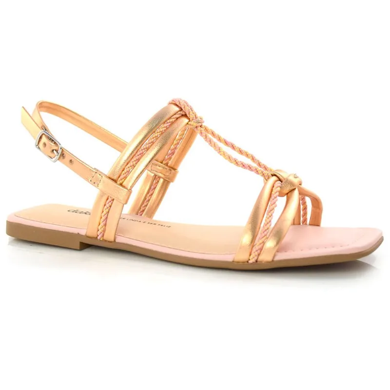 Sandália Feminina Rasteira Dakota Rosa Y0462 34