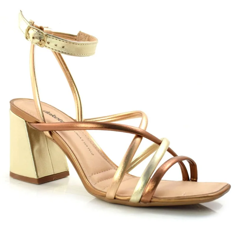 Sandália de Salto Bloco Dakota Amarelo Y0511 36