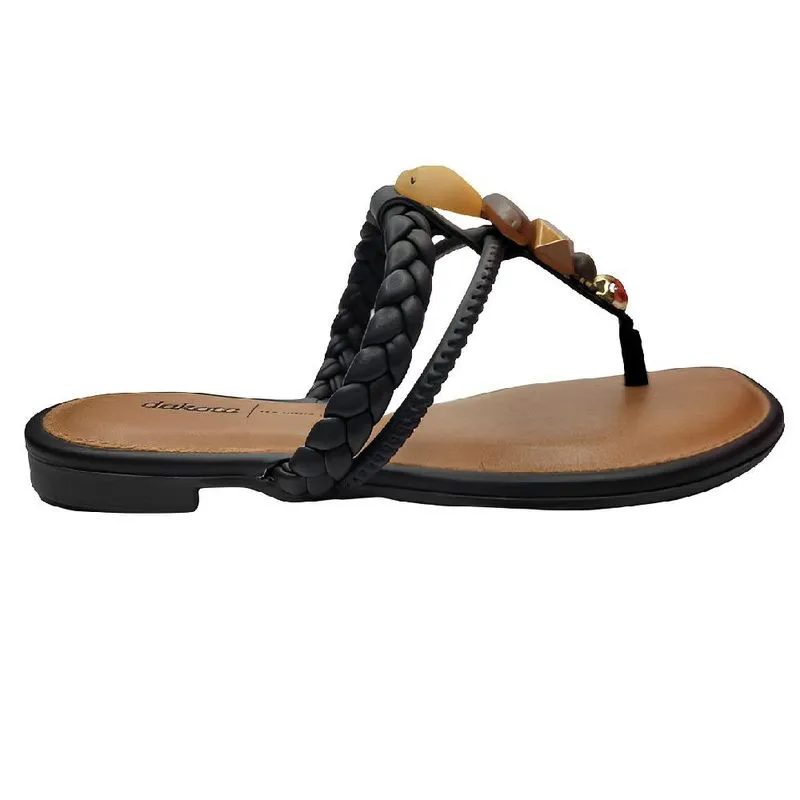 Sandália Feminina Rasteira Dakota Rives Tule Y0642 preto