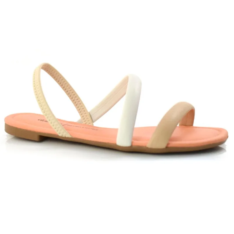 Sandália Rasteira Feminina Dakota Creme Y0731 33