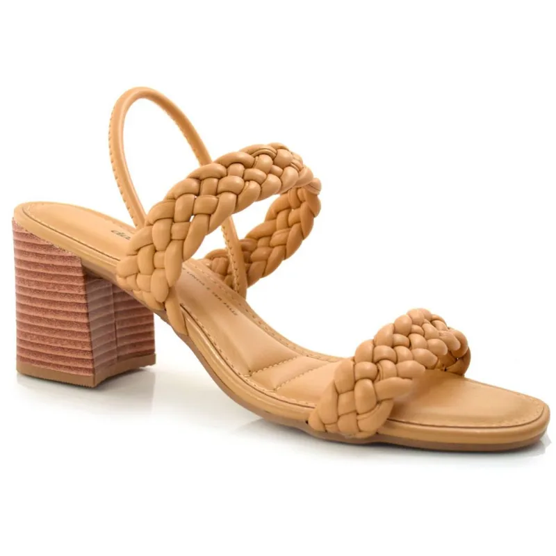 Sandália Feminina com Salto Bloco Dakota Marrom Y0442 35
