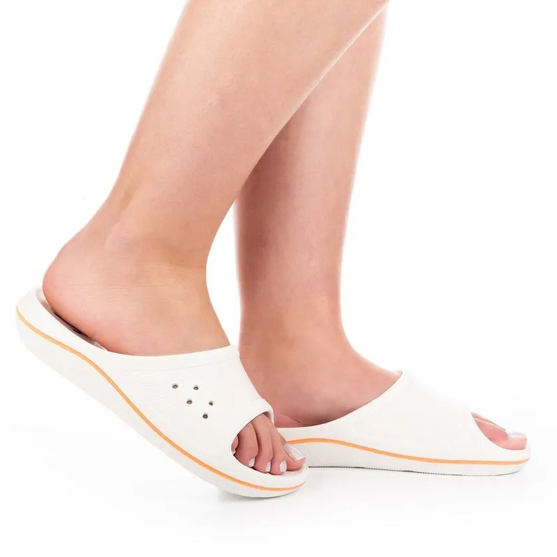 Chinelo Fem Kolway Slide Creme/Tangerina KW221-0001