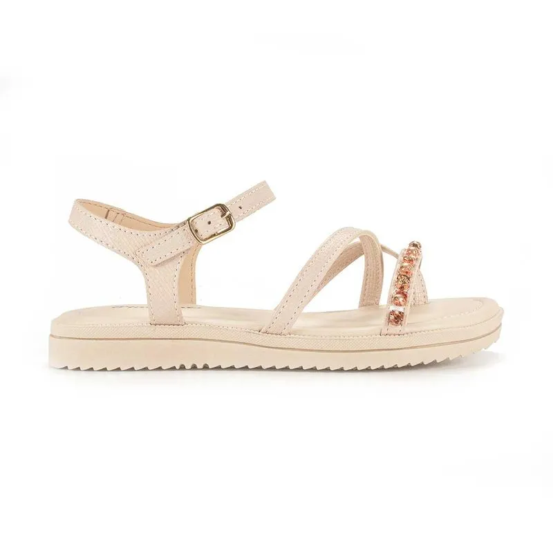 Sandália Pink Cats Infantil Flatform Bege 30