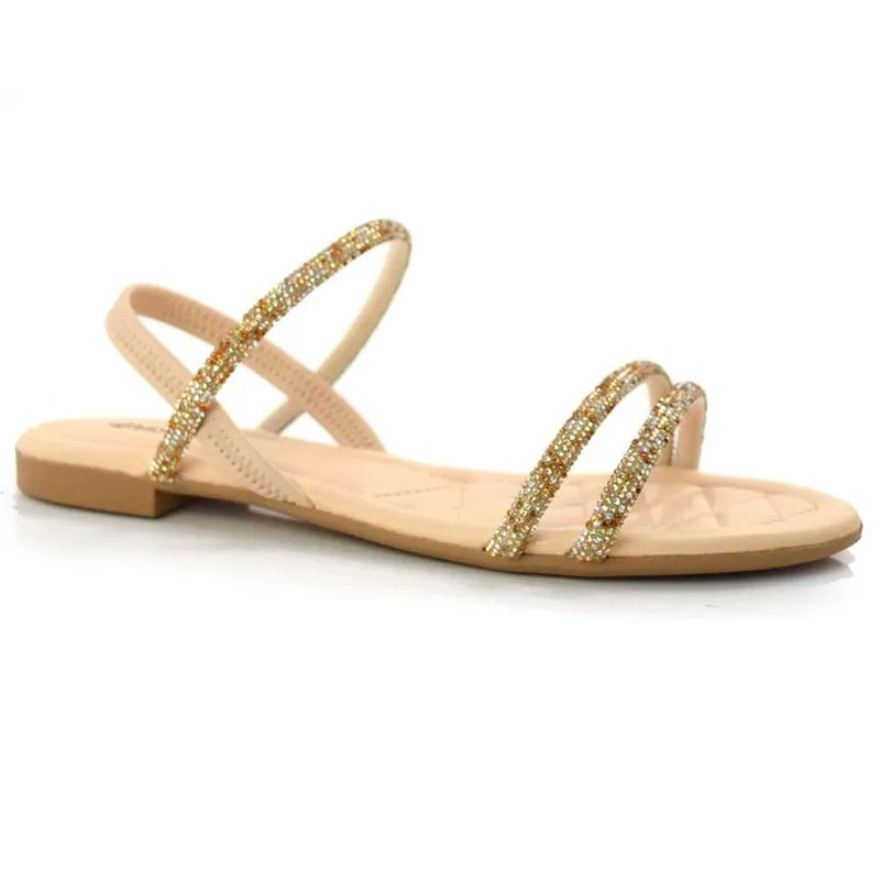 Sandália Rasteira Feminina Mississipi Off White Q7423 33