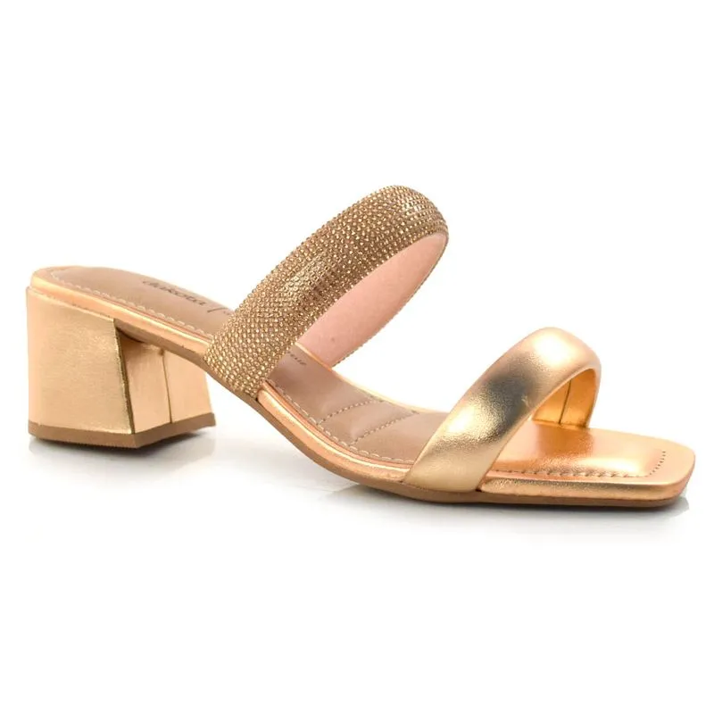 Tamanco Feminino com Salto Bloco Dakota Laranja Y0791 37