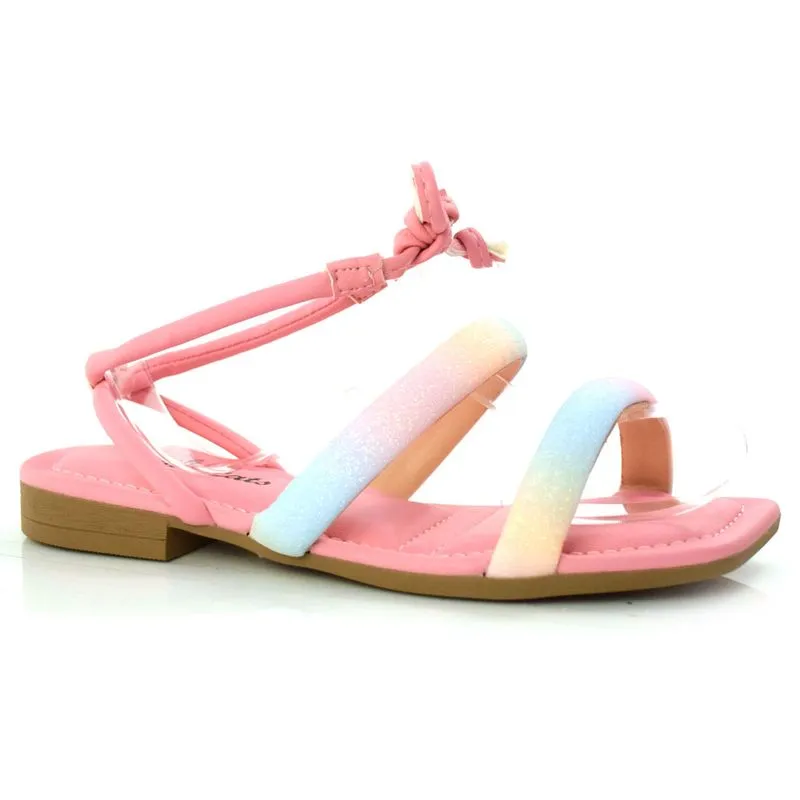 Sandália Rasteira Infantil Pink Cats Rosa V3122 34