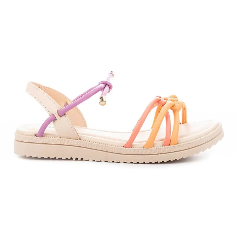 Sandália Pink Cats Infantil Flatform Colorida 27