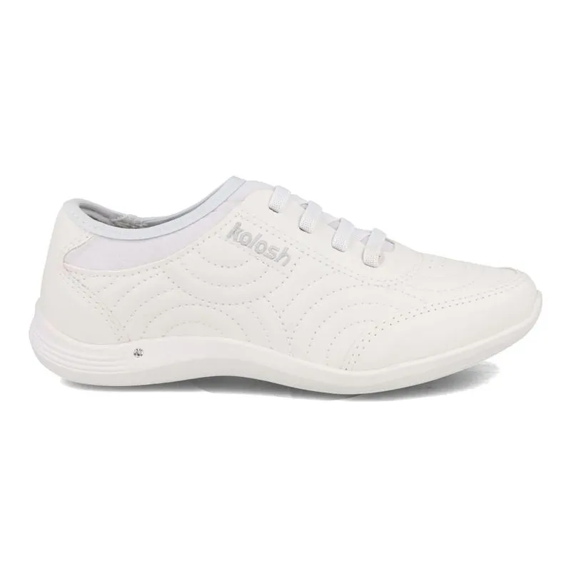 Tênis Feminino Kolosh Almeria Branco Calce Fácil Casual 33