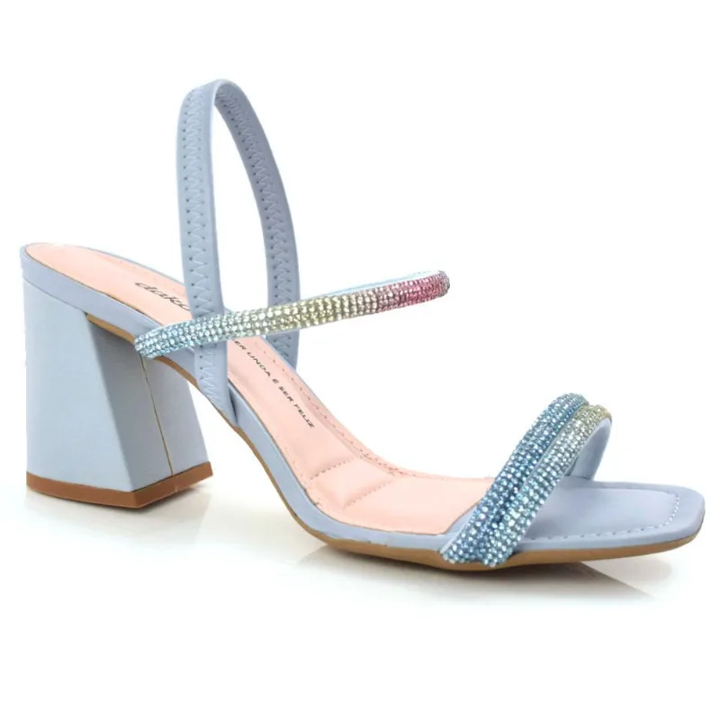 Sandália Feminina Plataforma Dakota Azul Z9571 38